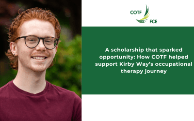 A scholarship that sparked opportunity: How COTF helped support Kirby Way’s occupational therapy journey