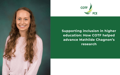 Supporting inclusion in higher education: How COTF helped advance Mathilde Chagnon’s research