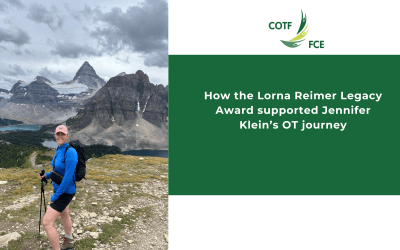How the Lorna Reimer Legacy Award supported Jennifer Klein’s OT journey